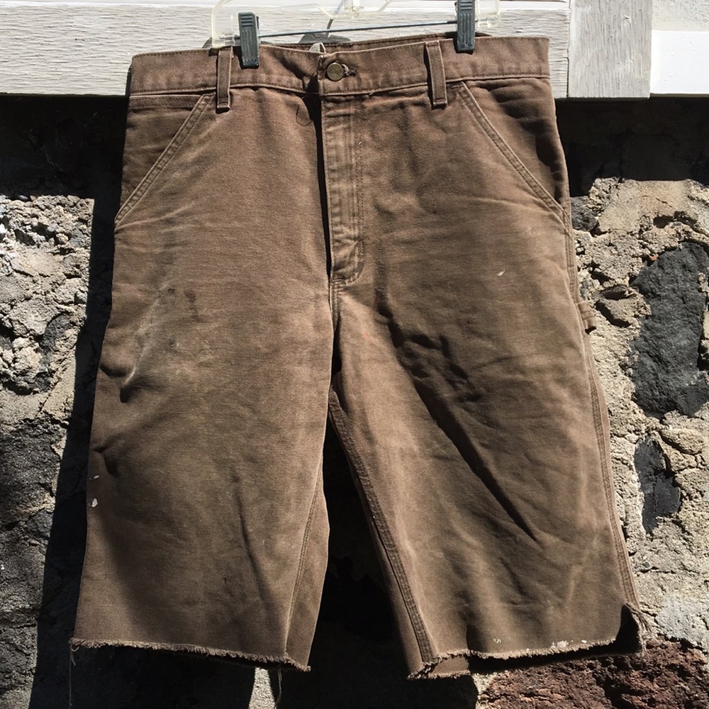 Carhartt men’s cut off shorts size 32 faded brown